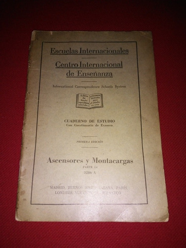Ascensores Y Montacargas - Escuelas Internacionales