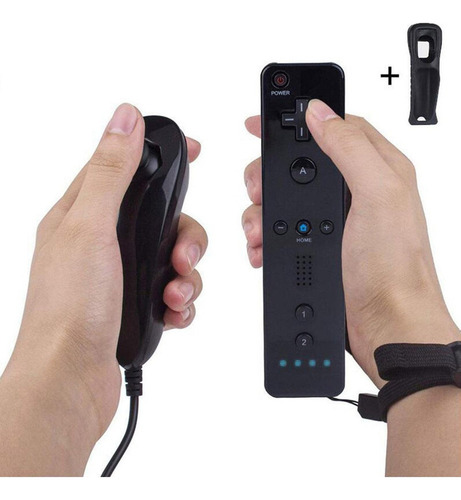 Combinação De Nunchuck E Controlador De Gestos Wi De 8 Peças