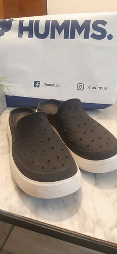 Sueco Tipo Crocs Marca Humms Negro 39-40 