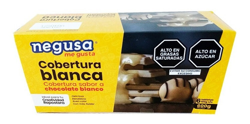 Cobertura Chocolate Blanco  Negusa 600 Gr