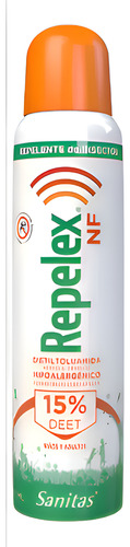 Repelente Aero Repelex 15%deet 165ml X6 Unidades