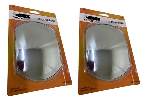 Par Espelhos Bionicos Convexo 10x14 Retangular Caminhoes 