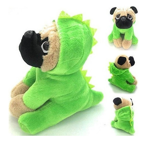 Cachorro De Perro Pug Relleno Suave Animal Peluche En Trajes