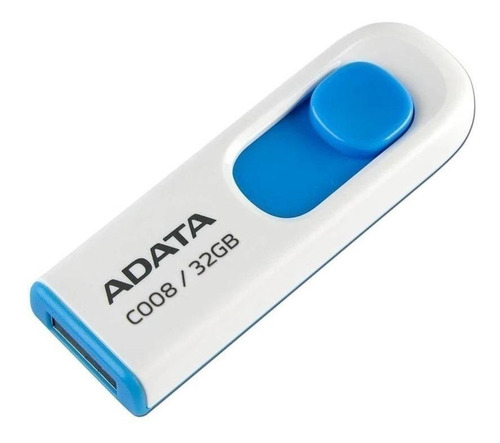 Imagen 4 de 8 de Memoria USB Adata Classic C008 32GB 2.0 blanco y azul