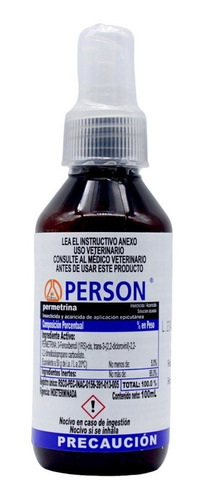 Spray Antiparasitario Para Pulgas Farmatec Insecticida Person Para Ganado