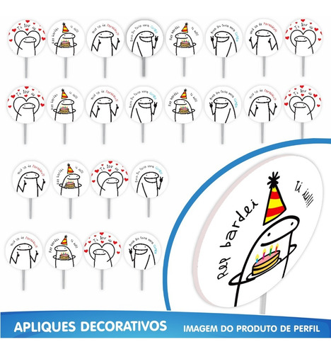 Imagem 7 de 10 de Kit Festa Fácil Flork Meme - Decoração De Aniversário