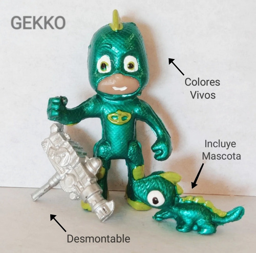 Muñecos Héroes En Pijamas Pjmask 6 Personajes Y Accesorios