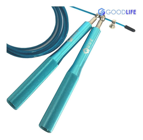 Imagen 3 de 7 de Soga Salto Speed Rope 2 Rulemanes Mango Metal Funcional