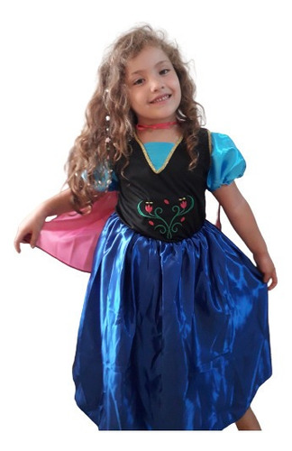 Disfraz Vestido Princesa Anna Frozen