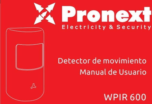 Imagen 2 de 5 de Sensor Wpir 600 Pir Inalámbrico Para Alarmas Wala X1 Pronext