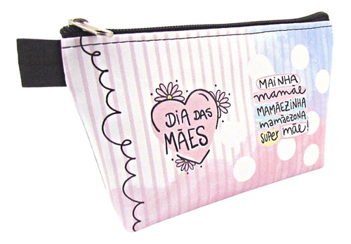 Necessaire Feminina Trapézio Pequena Dia Das Mães Mamãe