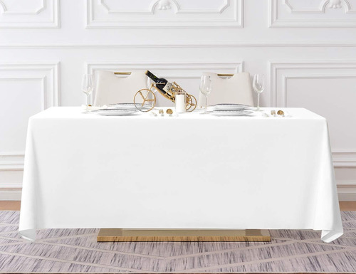 Mantel Rectangular De 90 X 156 Pulgadas, Mesa De 6 Pies