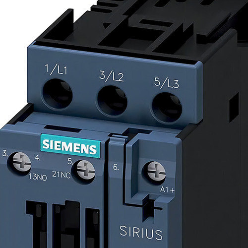 Contactor de potencia 3p 9a 1na+1nf 24vcc 3rt20231bb40 Siemens