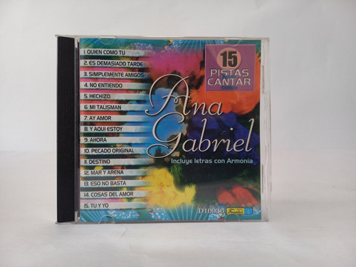 Cd 15 Pistas Para Cantar / Ana Gabriel