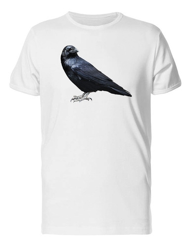 Vista Lateral Cuervo Negro Camiseta De Hombre
