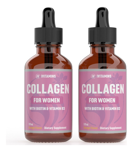 Colageno Liquido Para Mujeres | Apoya El Cabello, La Piel Y