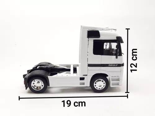 Caminhão Mercedes Benz Actros Branco Welly 1/32 