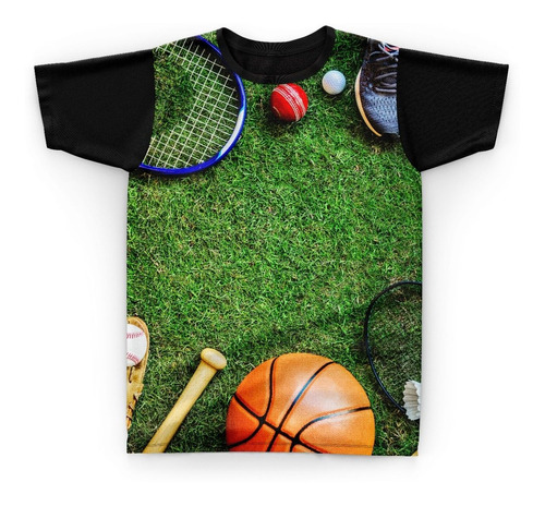 Camiseta Camisa Sport Esporte Raquete Bola Chuteira - W03