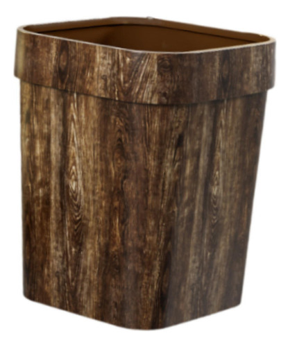 Lixeira Reciclável Decorativa Fazenda Casa L Marrom