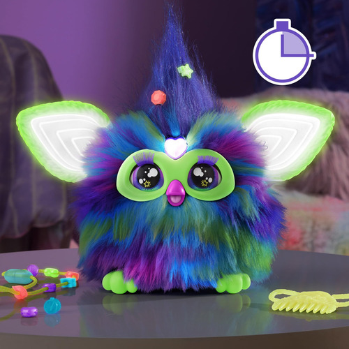 Furby Galaxy Edition Juguete Interactivo Que Brilla En La Os