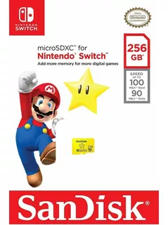 Sandisk Memoria Micro Sdxc 256gb Para Nintendo Switch