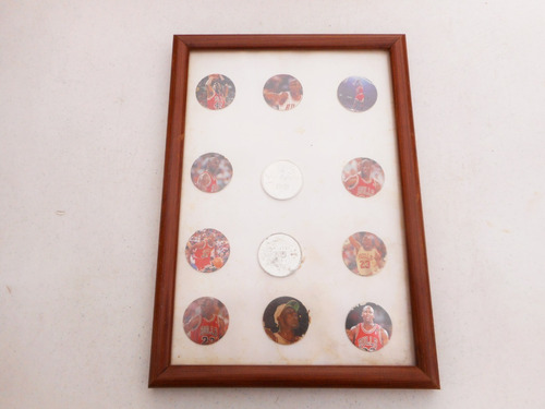 Cuadro Decorativo De Tazos Monedas Michael Jordan 1995