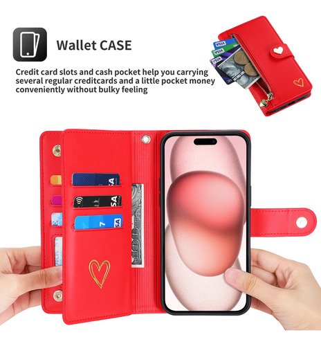 Funda Para Teléfono Google Series, Cartera Con Solapa, Tarjetero Y Correa Para La Muñeca