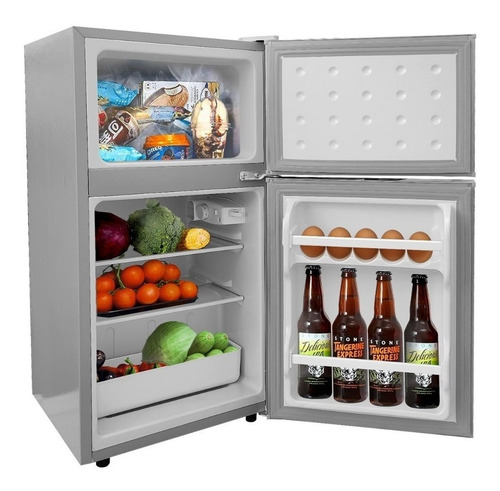 Frigobar Refrigerador Coolteche Freezer Acero 78l 2.8 Ft³