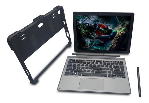 Laptop 2en1 Latitude 7200 Corei5 8gb 128gb +funda+pluma Ref Plateado