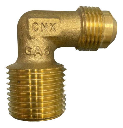 Codo Terminal 90º Gas 3/8 X 1/2 Flare (conico) Cnx