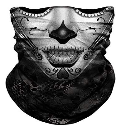 Mscara De Calavera Para El Sol, Media Bandana, Polaina Para