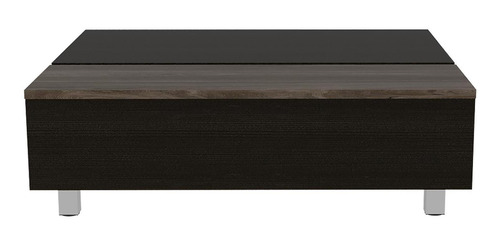 Mesa De Centro Expandible Color Chocolate Modelo Umbra 90 Cm