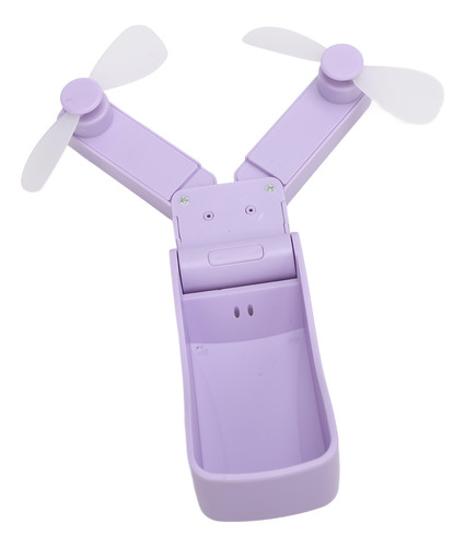 Ventilador Plegable De Doble Cabezal, Portátil, De Mano, Rec