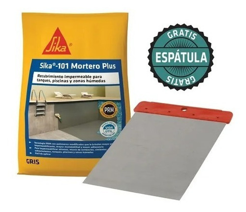 Sika 101 Mortero Plus Recubrimiento Impermeable Blanco 2kg