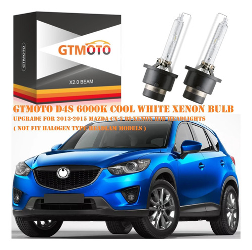 Gtmoto Bombillas Xenón Hid D4s Para Mazda 3,6, Cx5 Y Cx9