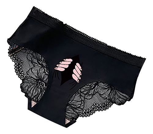 Bragas De Seda Helada De Encaje Falso De Estilo Fino Para Mu