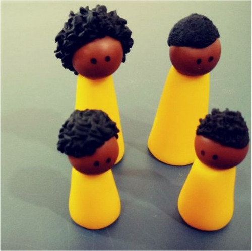 Imagem 4 de 5 de Bonecos Para Constelação Familiar Em Biscuit - 25 Unidades