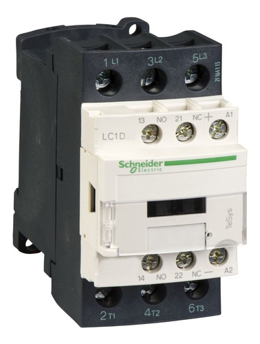 Contactor Magnético Tripolar Lc1d25bd 25a 24v 7.5hp-15hp