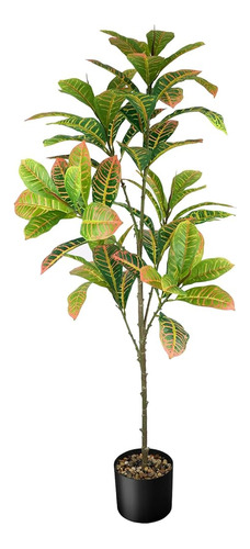 ~? Edimens 47 Árbol Artificial Faux Croton Tree Colorful Lea