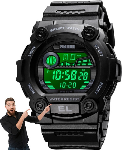 Reloj Multifunción Skmei 1633 Led Digital Moda Original Caja