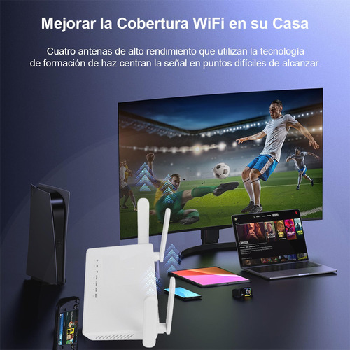 Router Repetidor Wifi Mini Extender 300mbps Routers Blanco