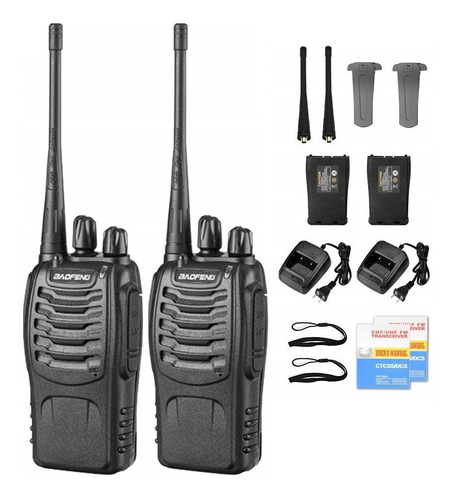 Radio Walkie Talkie Baofeng Bf-888s Uhf X2 Bateria 2800m Ah