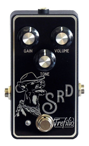 Pedal Blues Overdrive Trefilio Srd Stevie Ray Vaughan Cor Preto