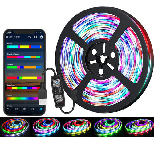 Lamp Strip Rgb Home Sync Para Sala De Fiestas Con Música