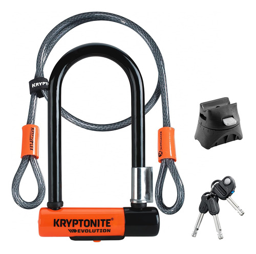 Kryptonite Evolution 11-14mm U-lock Con Soporte Flexframe...