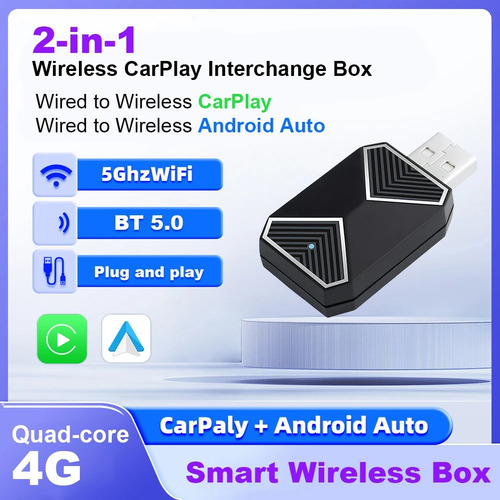 Carplay Auto Box Bt Wifi Wifi Carplay Dongle U Inalámbrico