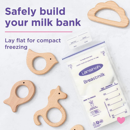 Imagen 6 de 6 de Bolsas Almacenamiento Leche Materna Lansinoh 100 Und