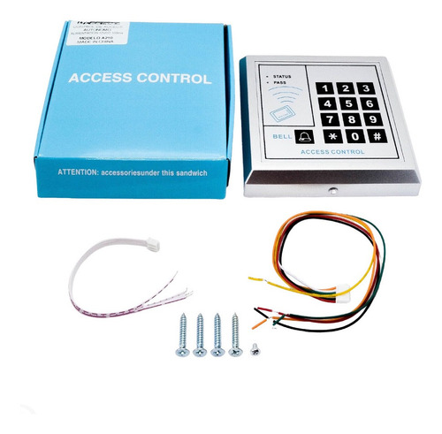 Imagen 3 de 10 de Kit Control Acceso Rfid Pin Y/o Tarjetas A210