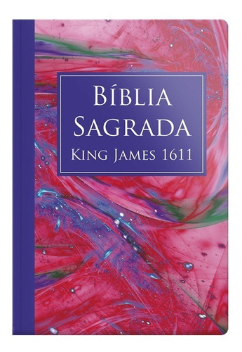 Bíblia Sagrada King James 1611 Semi Luxo Marmorizado