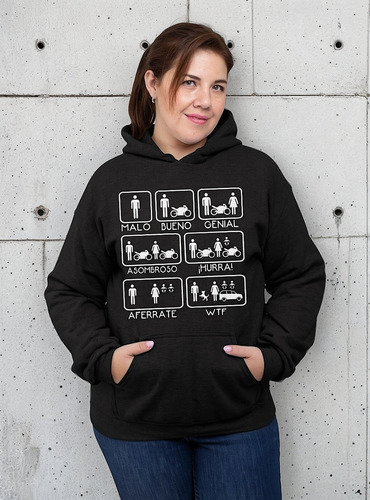 Sudadera Negra Talla 2xl Biker P/dama/caballero Limitada